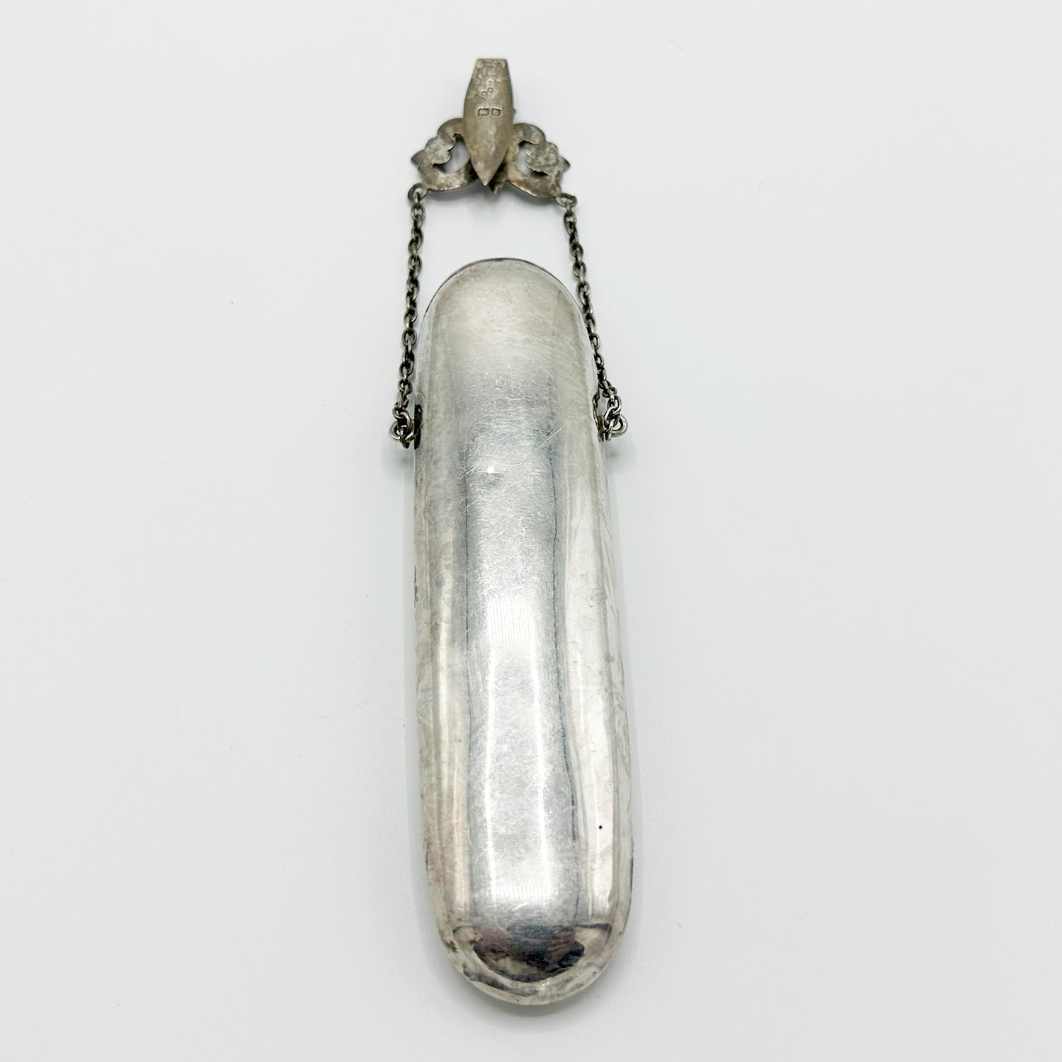 Antique Silver Reading Glass Case