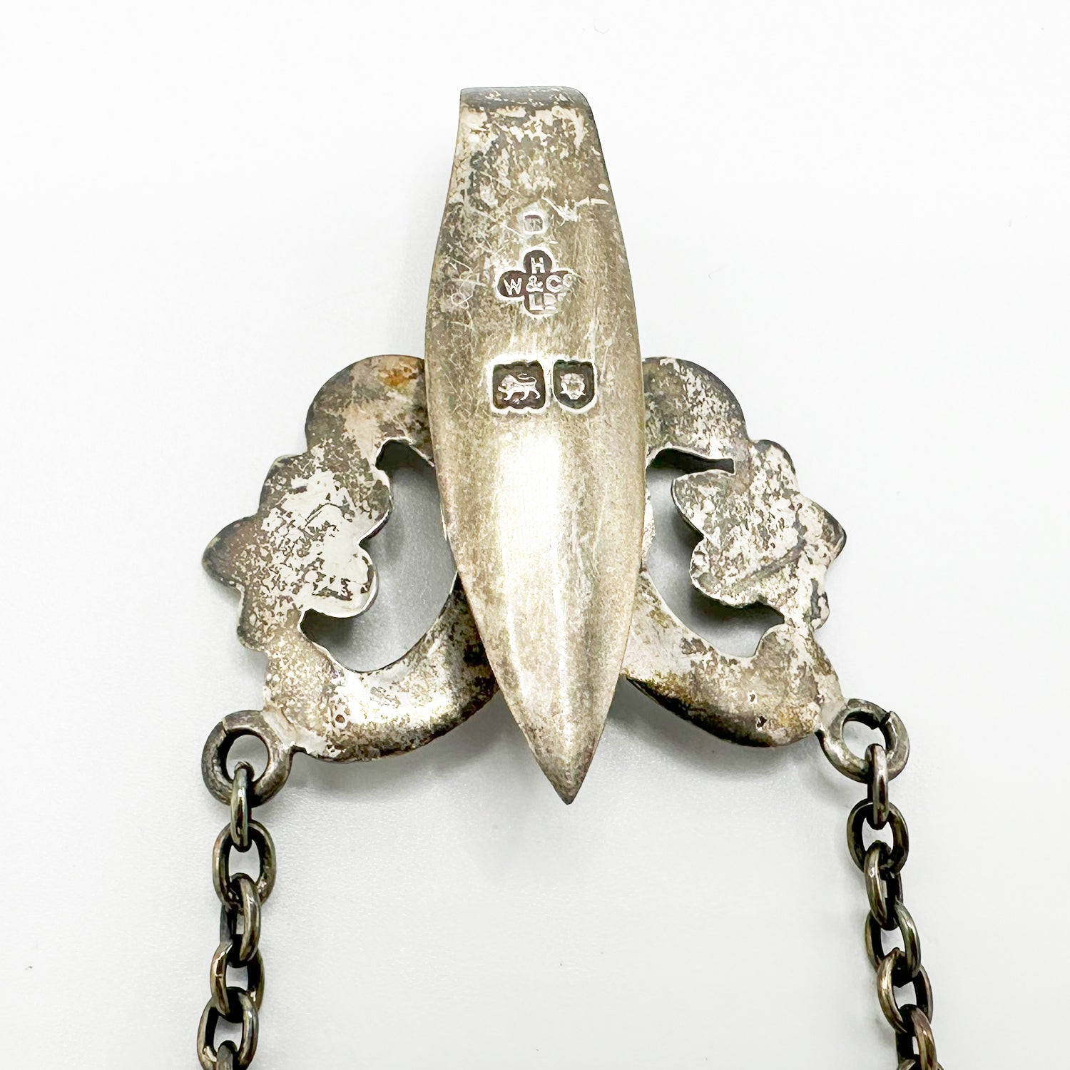 Antique Silver Reading Glass Case