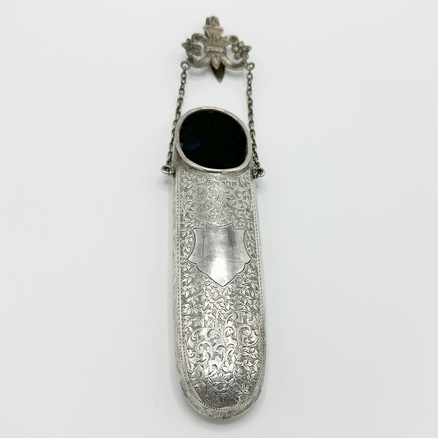 Antique Silver Reading Glass Case