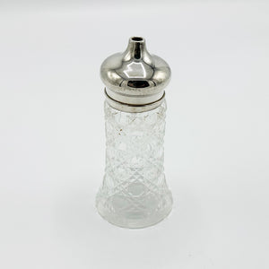 Antique Silver & Crystal Sugar Shaker