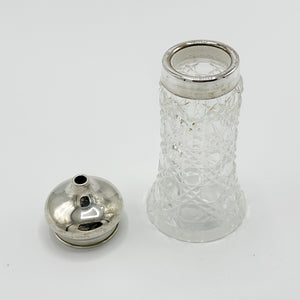 Antique Silver & Crystal Sugar Shaker