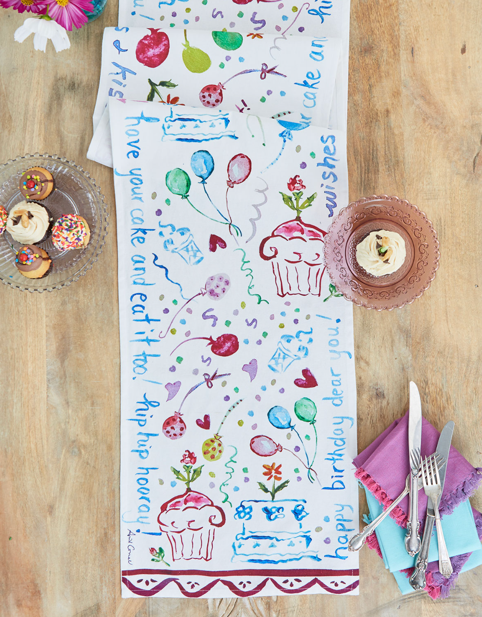 Happy Birthday Table Runner