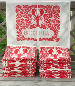 Rhode Island Lobster Tea Towel