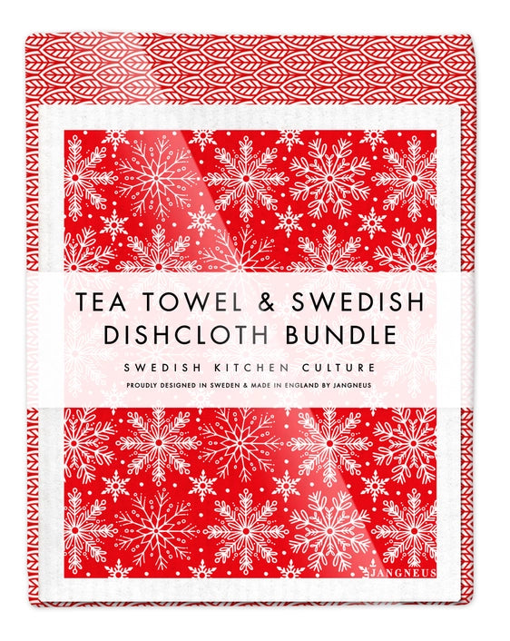 Tea Towel & Swedish Dishcloth Bundle
