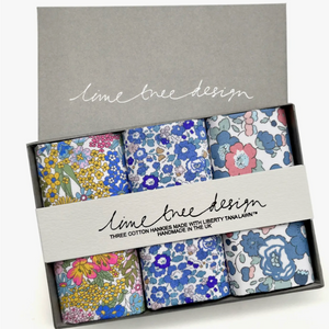 Gift Box Set of Three Liberty Fabric Hankies