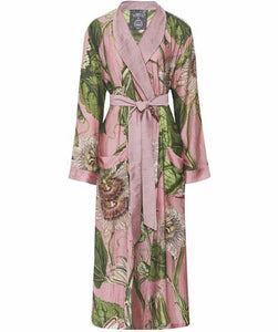 Coral Passion Pink Long Kimono